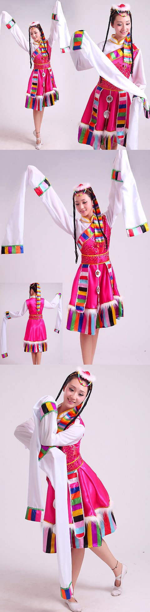 Chinese Ethnic Dancing Costume - Zang Zu (Tibetan)